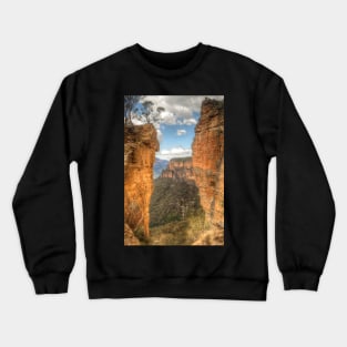 Hanging Rock vista .. the long view Crewneck Sweatshirt